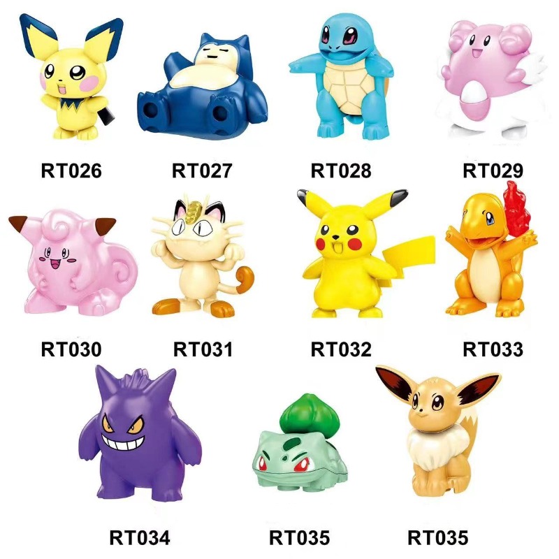 Lego Set Creator - Pokémon Assemblaggio Giocattolo Anime Minifigure Building